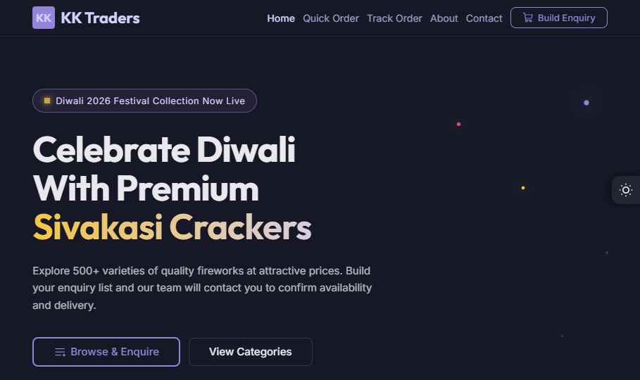Quick Order Website demo